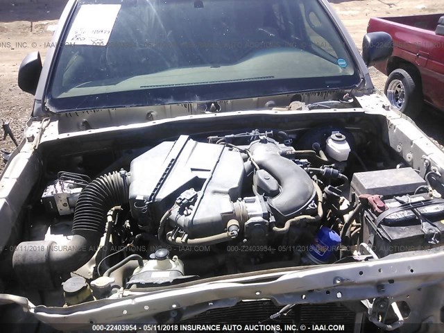 3TMLU42N96M008430 - 2006 TOYOTA TACOMA DOUBLE CAB თაფლისფერი ფოტო 10