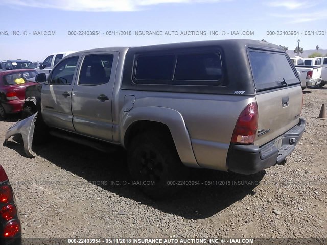 3TMLU42N96M008430 - 2006 TOYOTA TACOMA DOUBLE CAB TAN photo 3