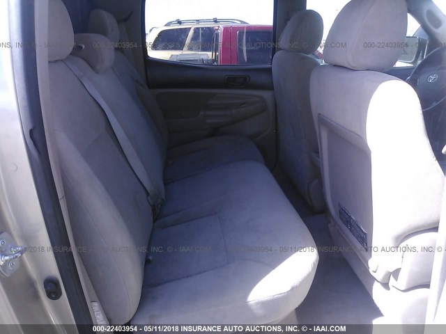 3TMLU42N96M008430 - 2006 TOYOTA TACOMA DOUBLE CAB TAN photo 8