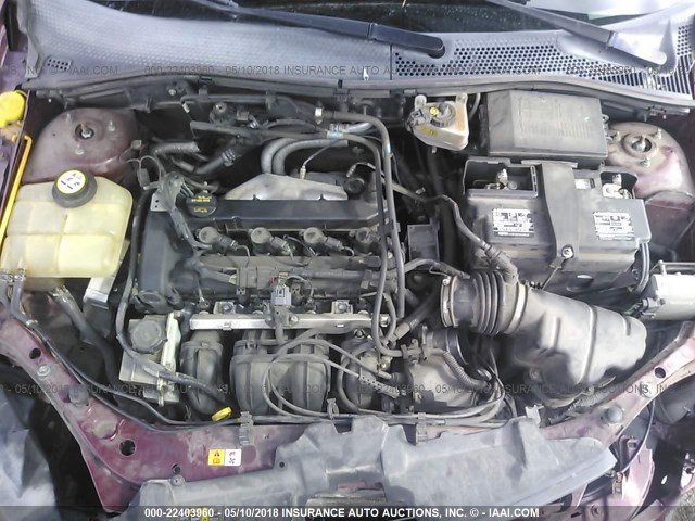 1FAHP34N67W153789 - 2007 FORD FOCUS ZX4/S/SE/SES 红色 照片 10