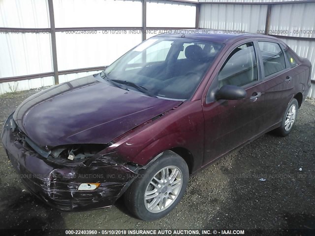 1FAHP34N67W153789 - 2007 FORD FOCUS ZX4/S/SE/SES 红色 照片 2
