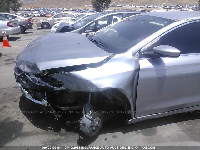 1C3CCCAB3FN739899 - 2015 CHRYSLER 200 LIMITED GRAY photo 6