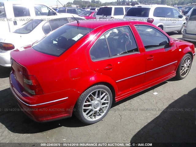 3VWSE69M15M019256 - 2005 VOLKSWAGEN JETTA GLI RED photo 4