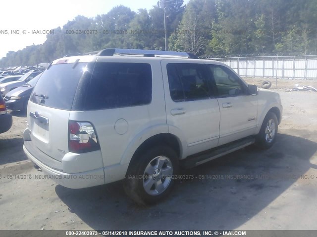 1FMEU65EX6ZA14716 - 2006 FORD EXPLORER LIMITED 白色 照片 4