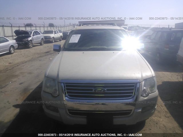 1FMEU65EX6ZA14716 - 2006 FORD EXPLORER LIMITED WHITE photo 6