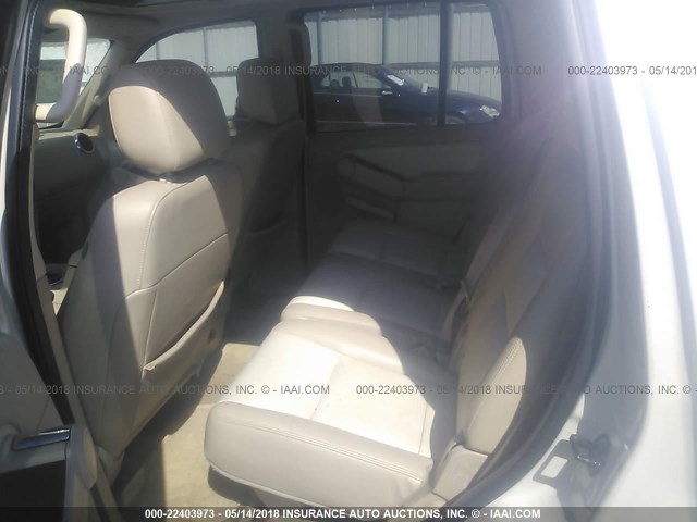 1FMEU65EX6ZA14716 - 2006 FORD EXPLORER LIMITED 白色 照片 8