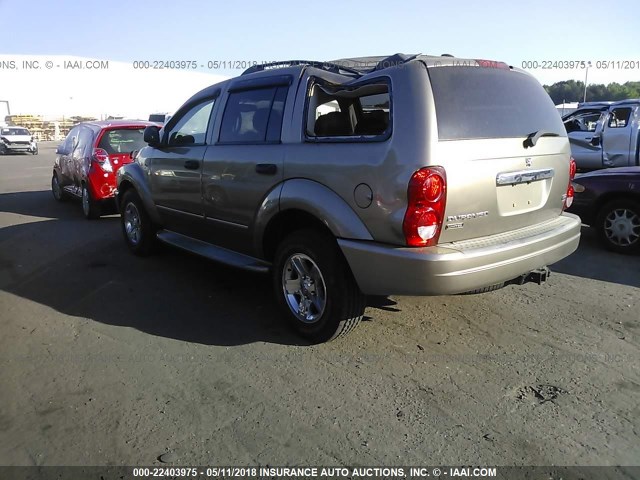 1D8HB58DX4F158108 - 2004 DODGE DURANGO LIMITED GRAY photo 3