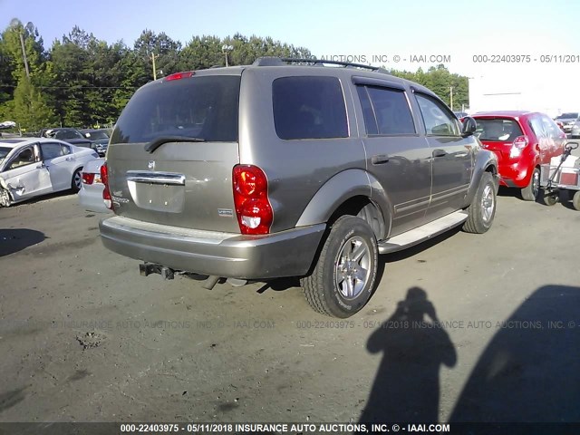 1D8HB58DX4F158108 - 2004 DODGE DURANGO LIMITED GRAY photo 4