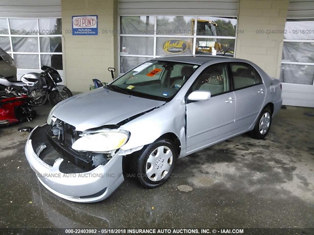 2T1BR32E36C664025 - 2006 TOYOTA COROLLA CE/LE/S SILVER photo 2