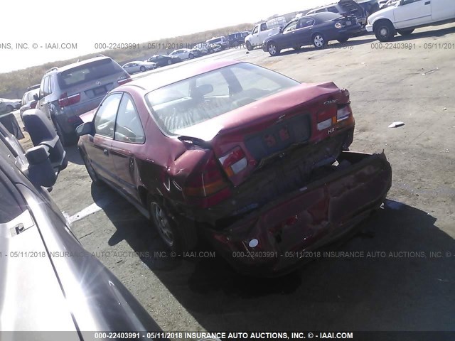 1HGEJ7123WL099384 - 1998 HONDA CIVIC HX RED photo 3