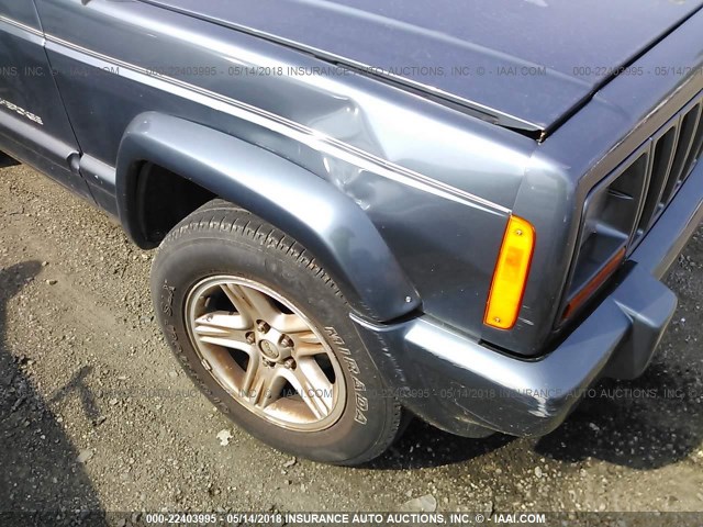 1J4FT58S41L622583 - 2001 JEEP CHEROKEE CLASSIC/LIMITED BLUE photo 6