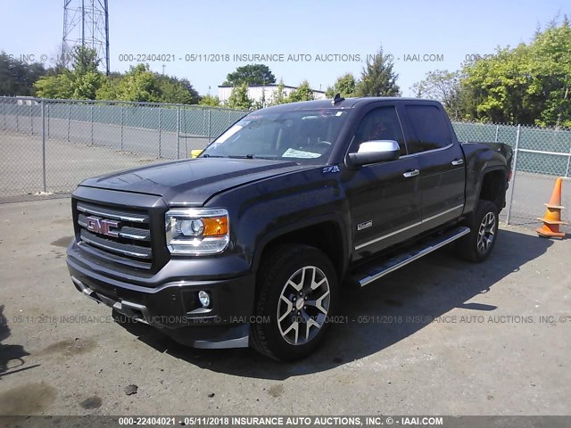 3GTU2VEC4FG222413 - 2015 GMC SIERRA K1500 SLT BLACK photo 2