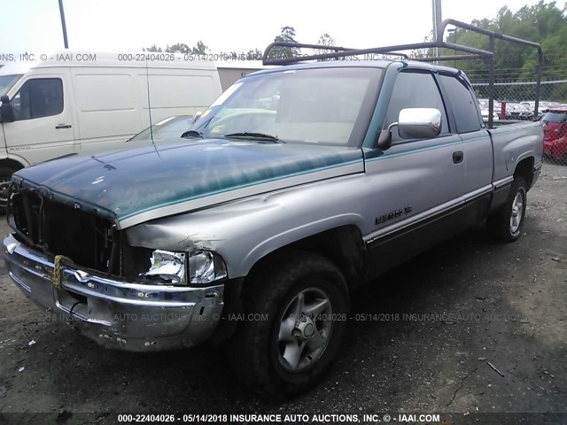 1B7HC13Y7VJ609962 - 1997 DODGE RAM 1500 SILVER photo 2