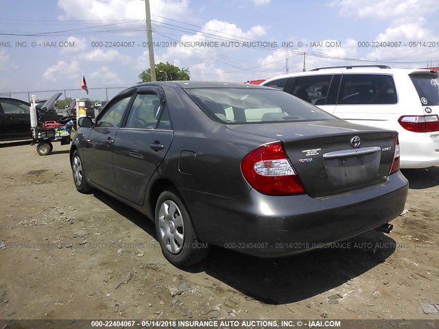 4T1BE32KX4U874232 - 2004 TOYOTA CAMRY LE/XLE/SE 灰色 照片 3