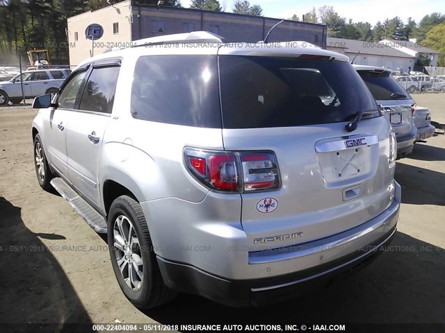 1GKKVRKD0FJ131046 - 2015 GMC ACADIA SLT-1 SILVER photo 3