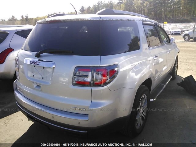 1GKKVRKD0FJ131046 - 2015 GMC ACADIA SLT-1 SILVER photo 4