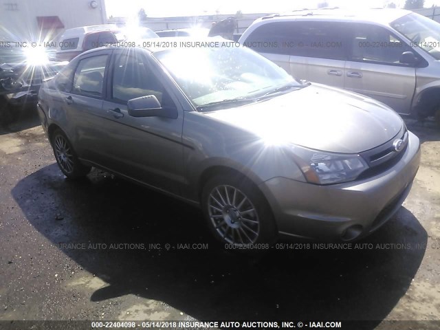 1FAHP3GN2AW173850 - 2010 FORD FOCUS SES GRAY photo 1