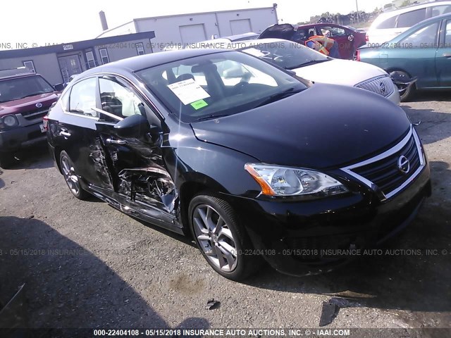 3N1AB7AP3EY324658 - 2014 NISSAN SENTRA S/SV/SR/SL BLACK photo 1