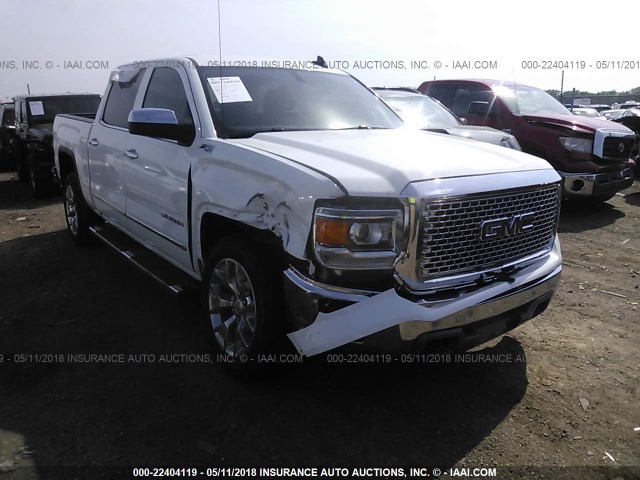 3GTU2VEC6FG395818 - 2015 GMC SIERRA K1500 SLT WHITE photo 1