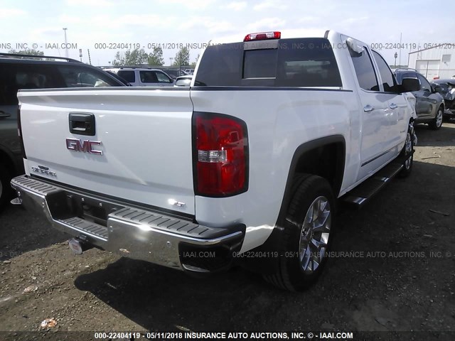 3GTU2VEC6FG395818 - 2015 GMC SIERRA K1500 SLT WHITE photo 4