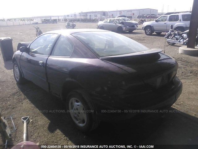 1G2JB1247S7536284 - 1995 PONTIAC SUNFIRE SE PURPLE photo 3