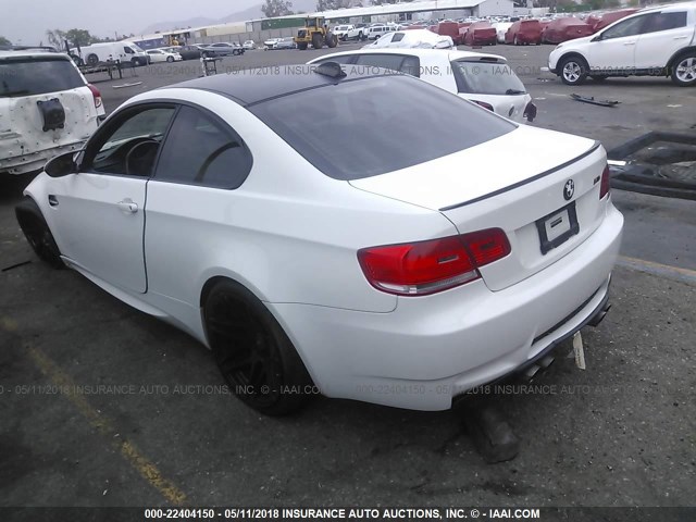 WBSWD93579P361068 - 2009 BMW M3 WHITE photo 3