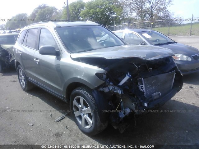 5NMSH73E98H171195 - 2008 HYUNDAI SANTA FE SE/LIMITED GREEN photo 1