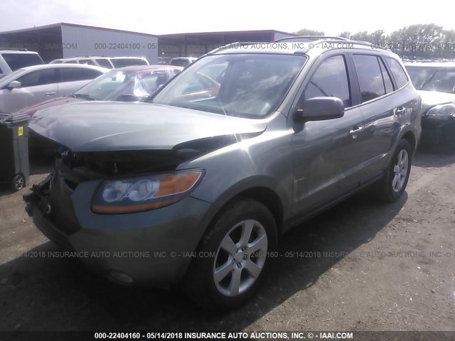 5NMSH73E98H171195 - 2008 HYUNDAI SANTA FE SE/LIMITED GREEN photo 2