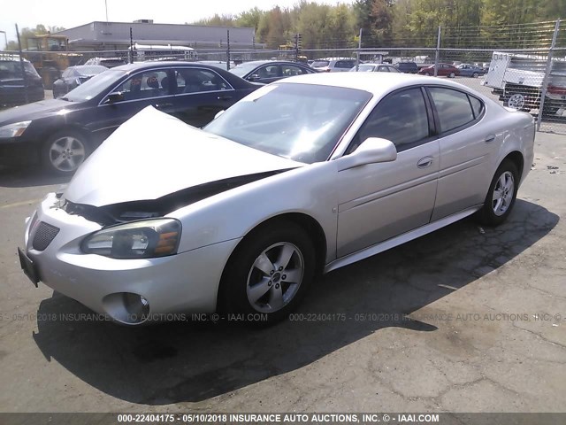 2G2WP552161137057 - 2006 PONTIAC GRAND PRIX ვერცხლისფერი ფოტო 2