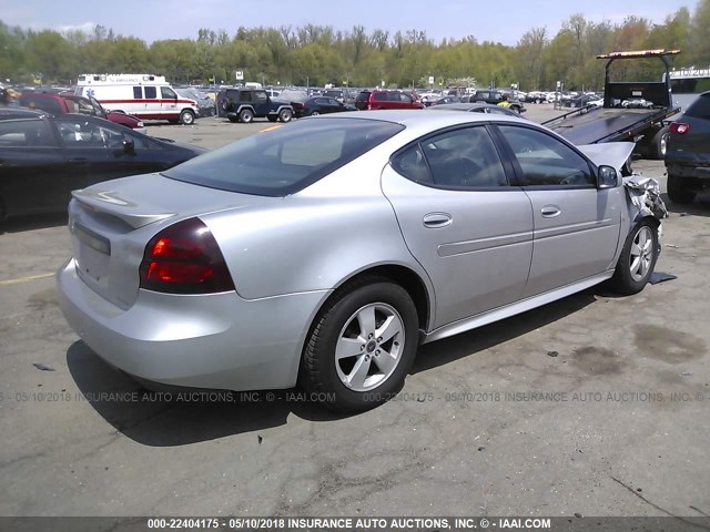2G2WP552161137057 - 2006 PONTIAC GRAND PRIX ვერცხლისფერი ფოტო 4