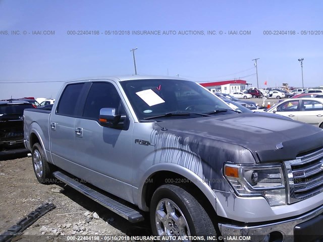 1FTFW1CF8DKD34267 - 2013 FORD F150 SUPERCREW SILVER photo 6