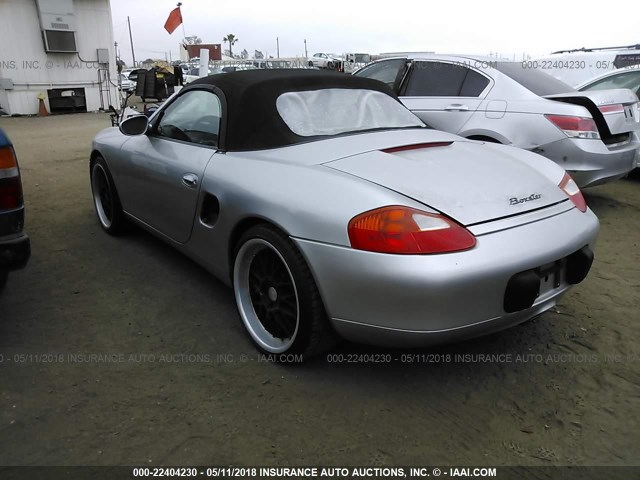 WP0CA2980VS621474 - 1997 PORSCHE BOXSTER SILVER photo 3