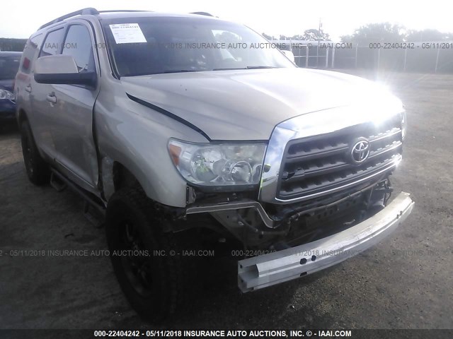 5TDBY64A08S018319 - 2008 TOYOTA SEQUOIA SR5 GOLD photo 1