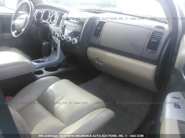 5TDBY64A08S018319 - 2008 TOYOTA SEQUOIA SR5 GOLD photo 5