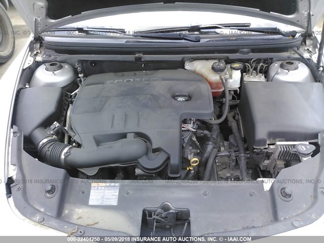 1G1ZC5EUXCF296940 - 2012 CHEVROLET MALIBU 1LT 银色 照片 10