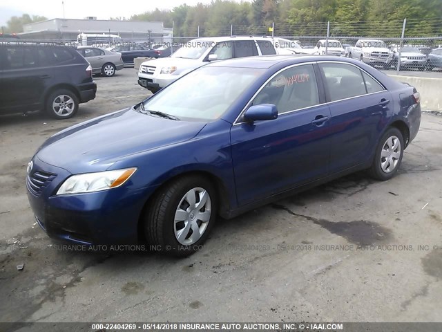4T1BE46K17U112654 - 2007 TOYOTA CAMRY NEW GENERAT CE/LE/XLE/SE BLUE photo 2