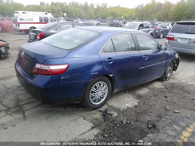 4T1BE46K17U112654 - 2007 TOYOTA CAMRY NEW GENERAT CE/LE/XLE/SE BLUE photo 4