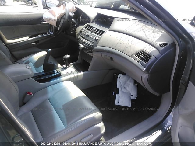 1HGCP36838A014022 - 2008 HONDA ACCORD EXL GRAY photo 5