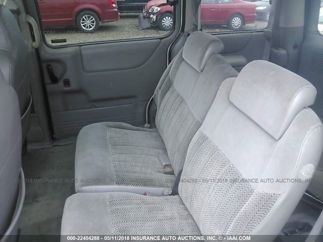 1GNDU03E9XD103263 - 1999 CHEVROLET VENTURE WHITE photo 8