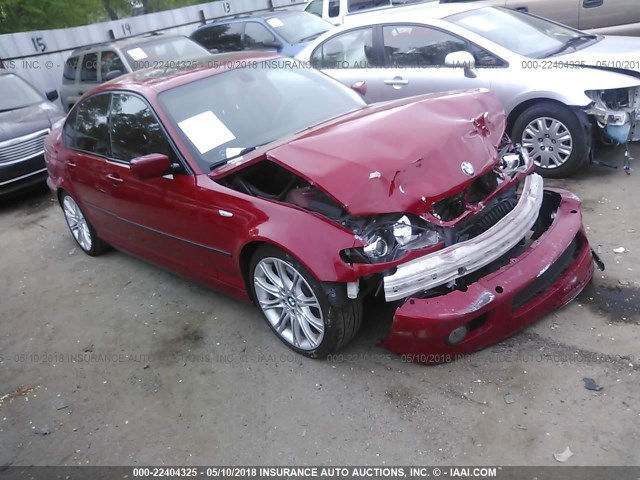 WBAEV53494KM07292 - 2004 BMW 330 I RED photo 1