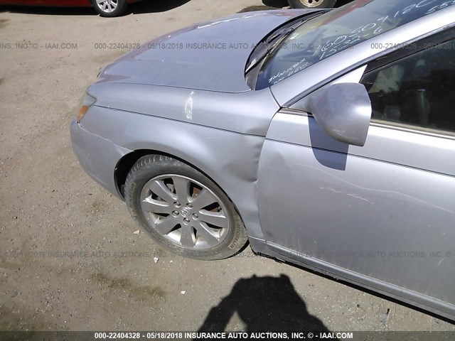 4T1BK36B16U087210 - 2006 TOYOTA AVALON XL/XLS/TOURING/LIMITED SILVER photo 6