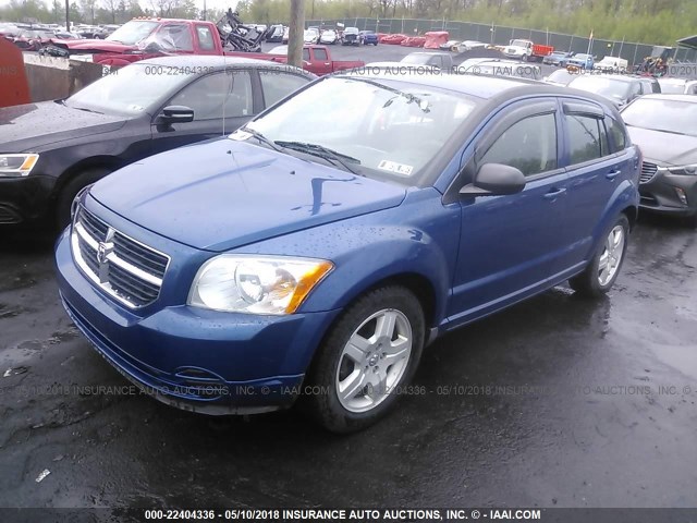 1B3HB48A49D117024 - 2009 DODGE CALIBER SXT BLUE photo 2