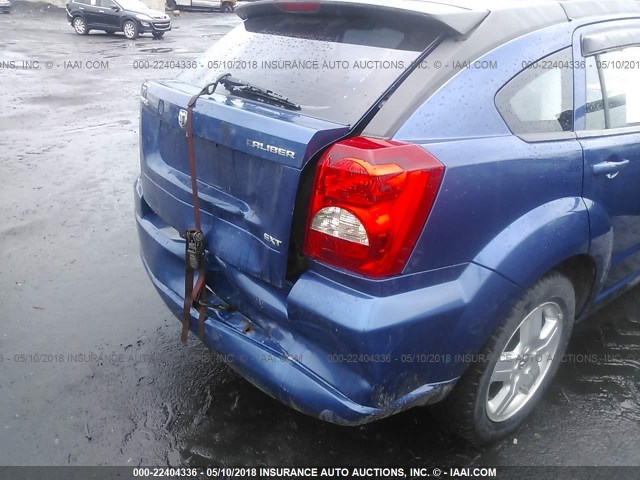 1B3HB48A49D117024 - 2009 DODGE CALIBER SXT BLUE photo 6