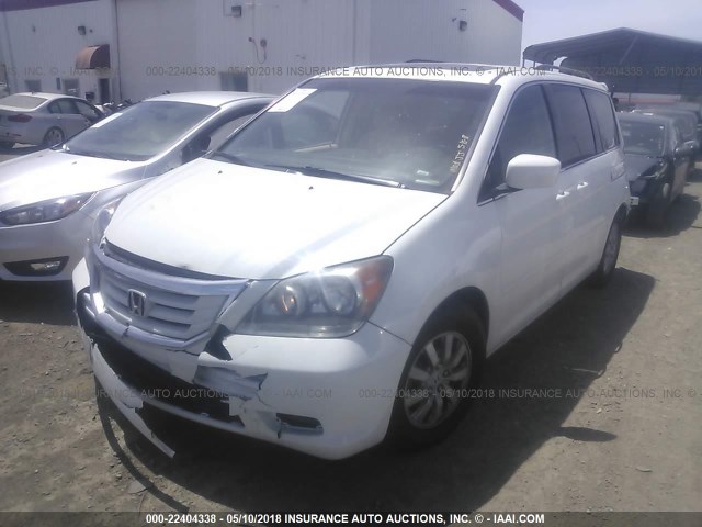 5FNRL3H79AB069385 - 2010 HONDA ODYSSEY EXL WHITE photo 2