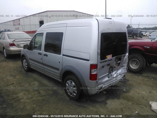 NM0LS6BN7DT143967 - 2013 FORD TRANSIT CONNECT XLT SILVER photo 3