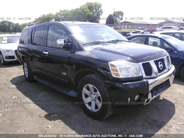 5N1AA08A96N743164 - 2006 NISSAN ARMADA SE/LE BLACK photo 1