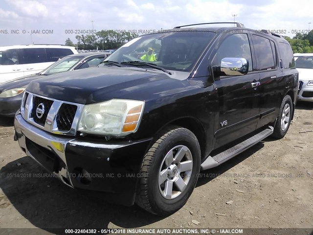 5N1AA08A96N743164 - 2006 NISSAN ARMADA SE/LE BLACK photo 2