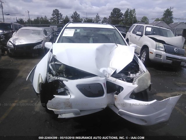 5Y2SL67816Z449089 - 2006 PONTIAC VIBE WHITE photo 6