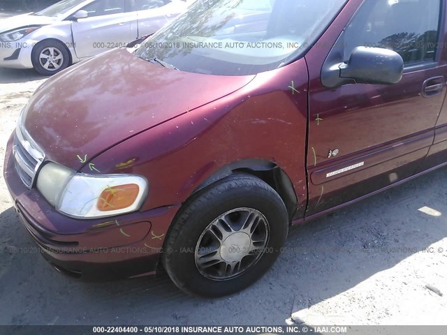 1GNDX13E82D153450 - 2002 CHEVROLET VENTURE LUXURY RED photo 6