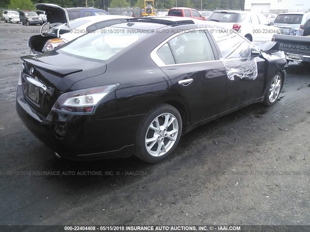 1N4AA5AP9CC855816 - 2012 NISSAN MAXIMA S/SV MAROON photo 4